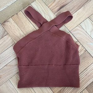 Abercrombie cross halter top